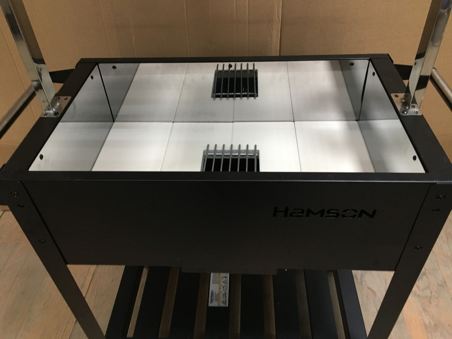 Hamson Weston (1188) Holzkohlegrill Grillwagen BBQ Standgrill Gartengrill I33702