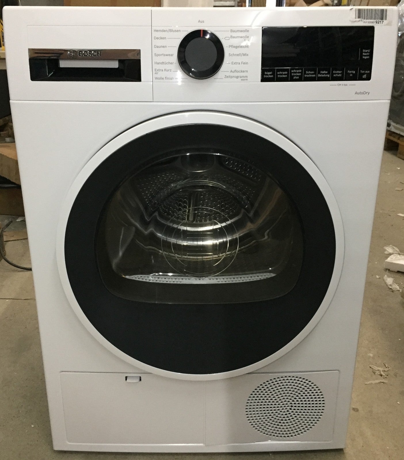 Bosch Serie 6 WQG241000 Wärmepumpentrockner 9 kg Auto Dry Anti Vibration Weiß