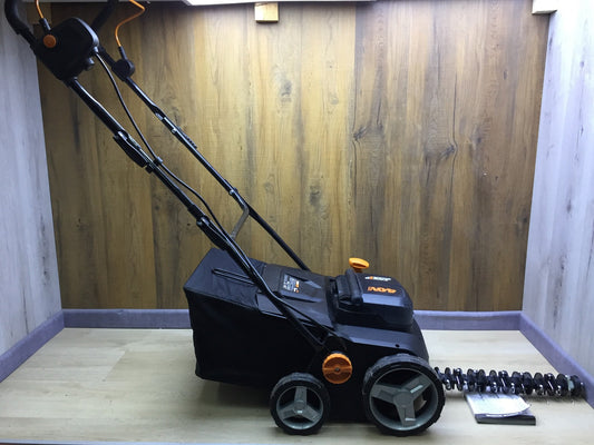 WORX Nitro Akku-Vertikutierer & Rasenlüfter WG855E Solo, bis zu 400 ㎡, I34145