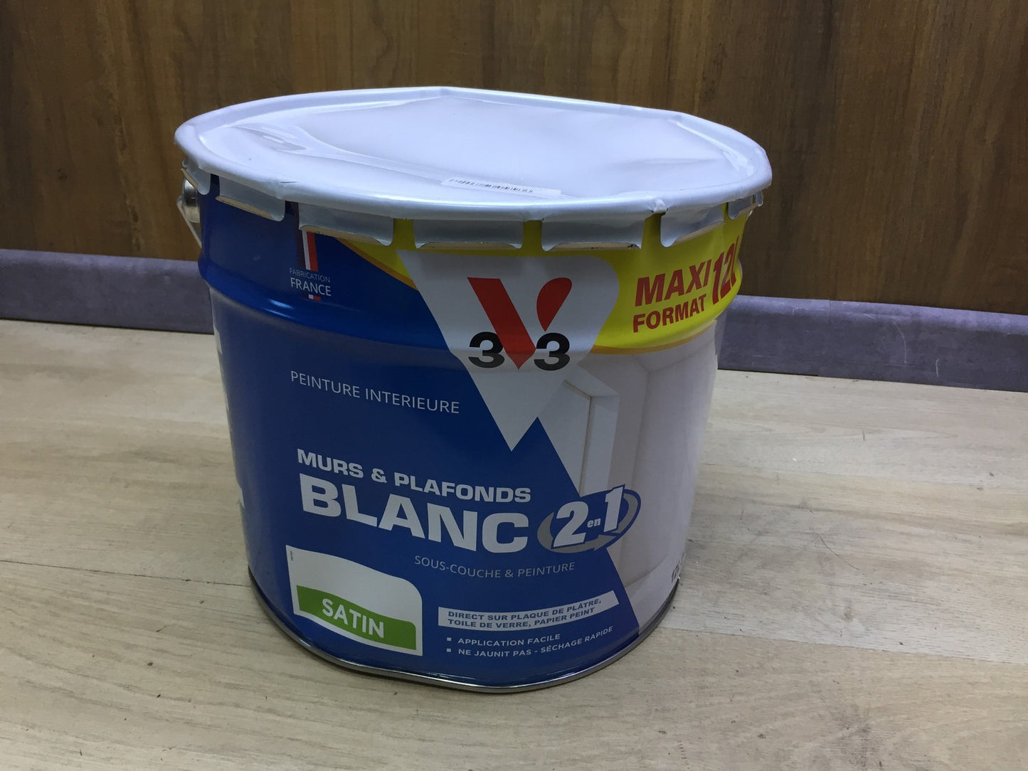 V33 112298 Wandfarbe, Weiß Seidenmatt, 12L, Wand und Decke, I33733