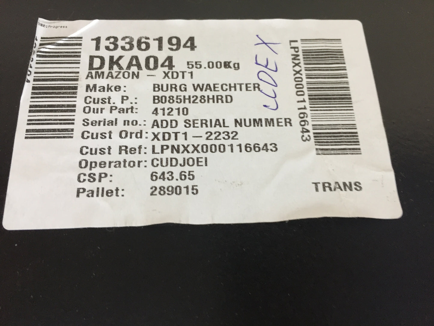 Burg-Wächter Möbeltresor mit elektronischem Zahlenschloss, Combi-Line, I32050