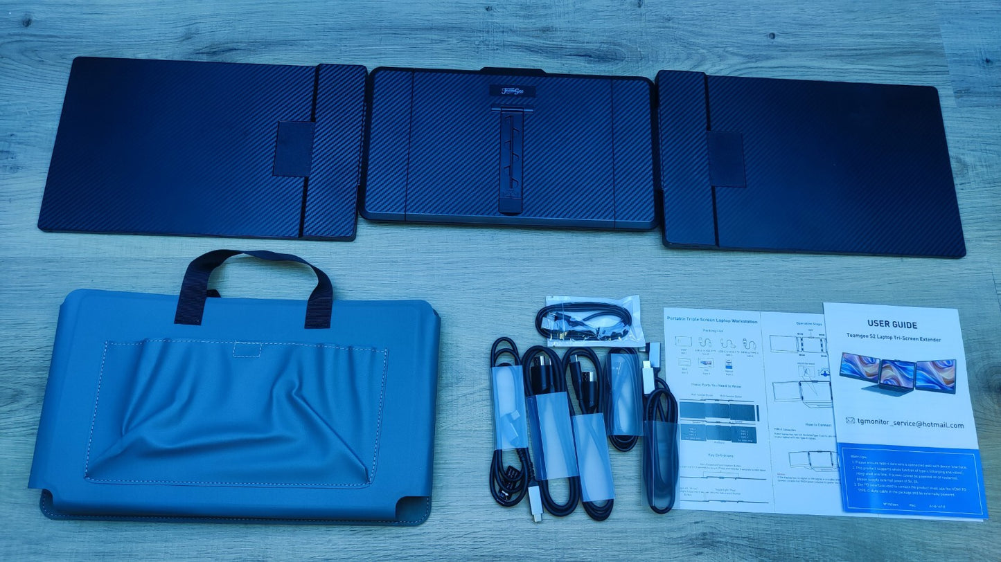 Teamgee S2 Portable Monitor Erweiterung für Laptop 14" FHD 1920x1080 HDMI USB-C