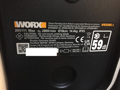 WORX Landroid Vision M600 Mähroboter WR206E.1 für Gärten bis 600m², I33961