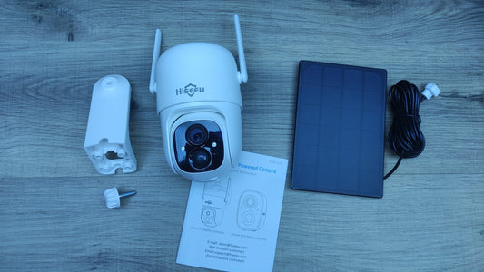 Hiseeu 3MP Überwachungskamera Aussen mit Solarpanel, I34469