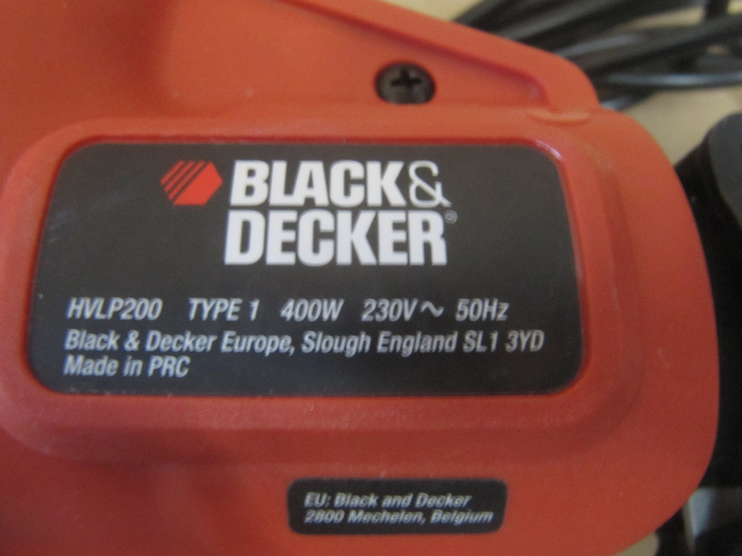 Black & Decker HVLP200 Niederdruck Spritzpistole 400 W, I11211