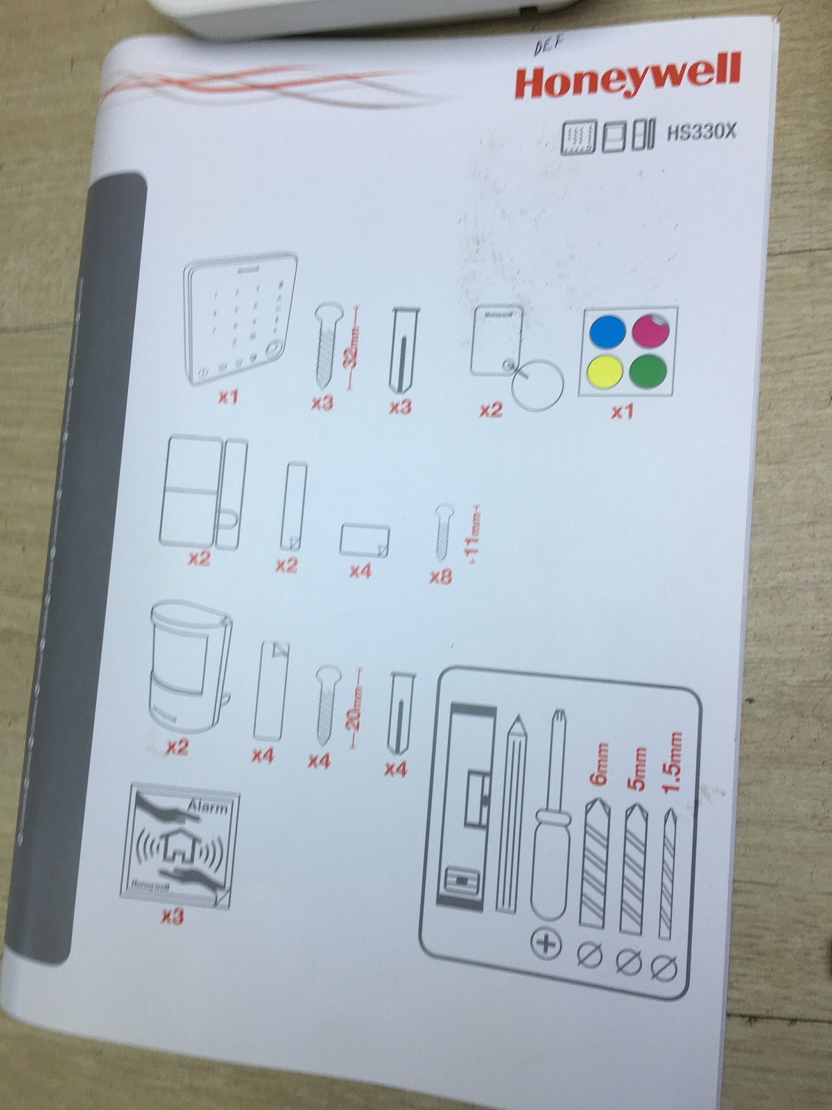 Honeywell Home Security Funk-Alarmanlagen Starter-Set HS330S, weiß,  I31398