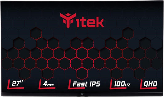 iTek GGF ITMF27I105QHD Monitor 27" WQHD 2560x1440 HDR NVIDIA G-Sync 100Hz 4ms 
