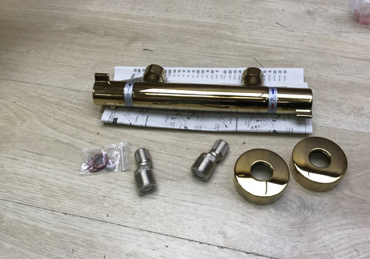 Hansgrohe Ecostat Comfort shower thermostat 13116990 exposed gold optic I31624
