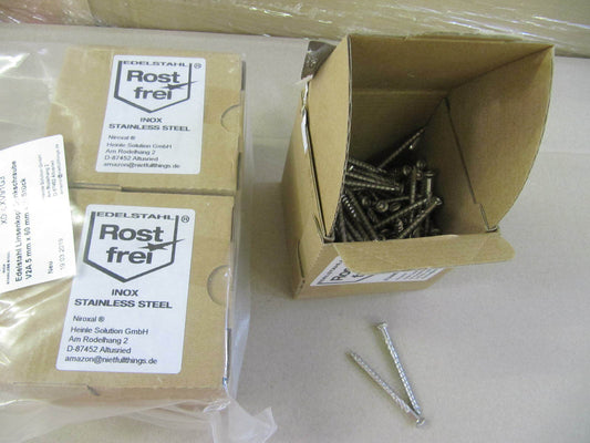 300 Stück Edelstahl TORX Linsen-Senkkopf V2A 5-mm stark 60-mm V01160