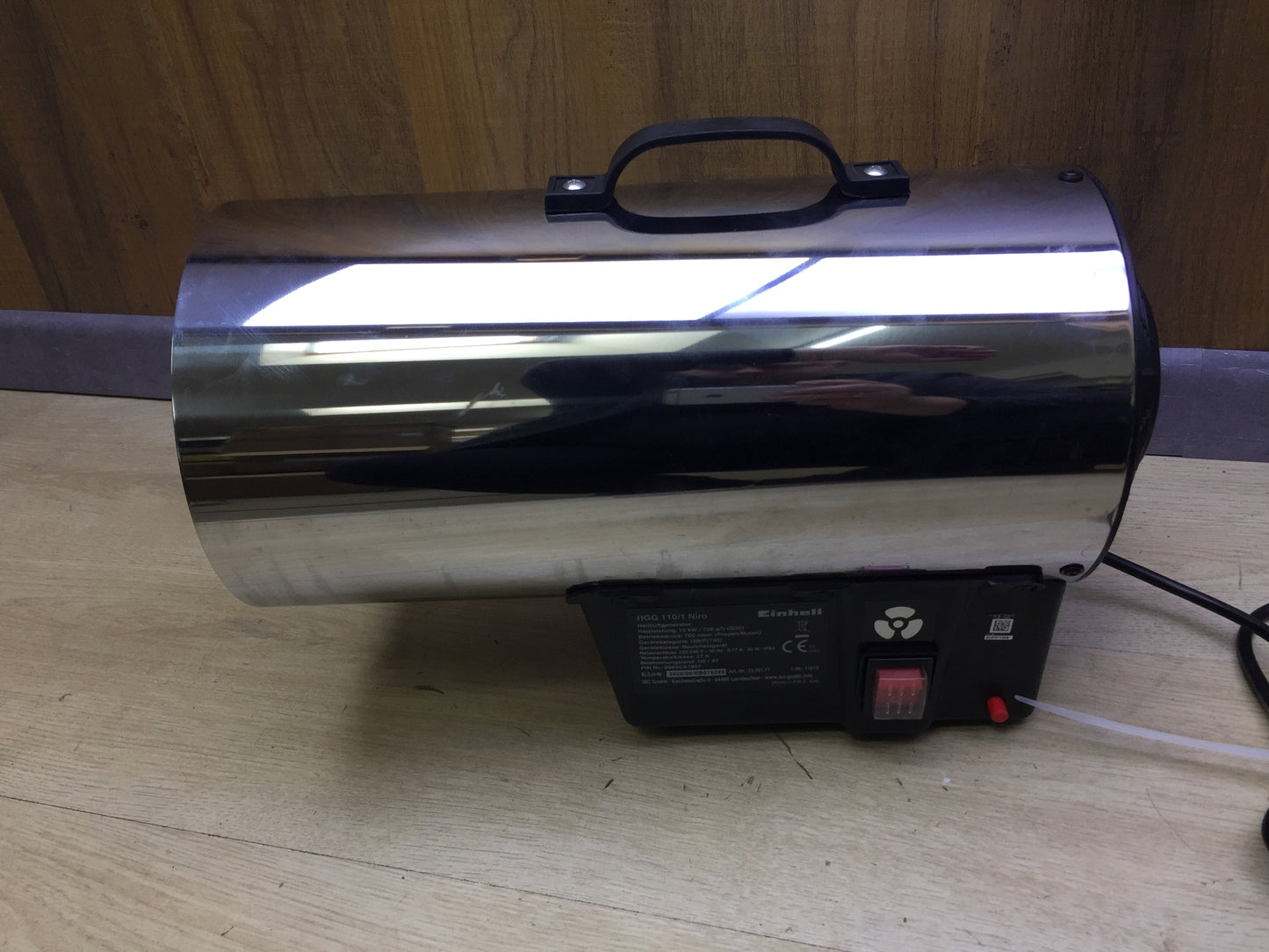 Einhell HGG 110/1 Niro gas heater fan, I32195
