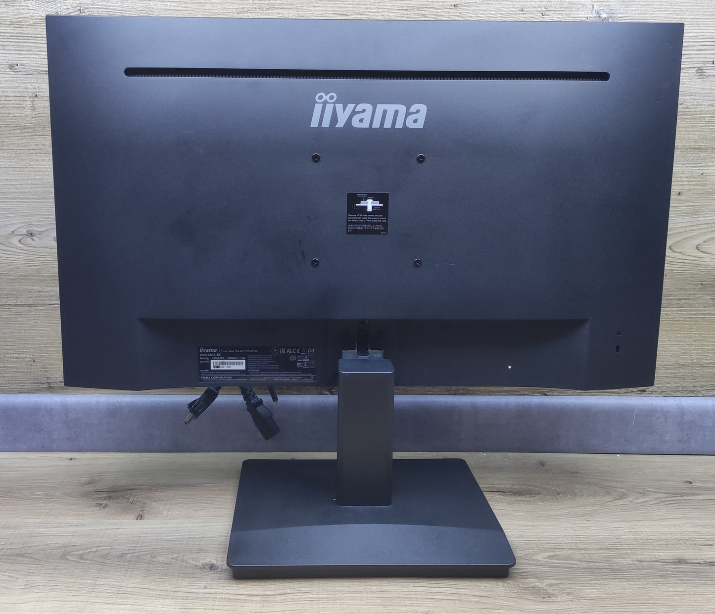 iiyama ProLite XU2793HS-B5 Monitor 27" FHD 1920x1080 IPS HDMI DP AMD FreeSync 