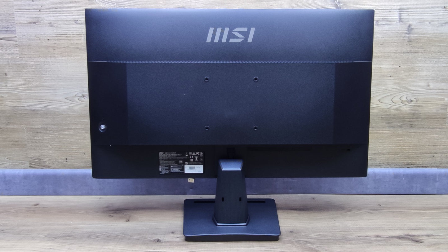 MSI PRO MP275 Monitor 27" FHD 1920x1080 IPS VGA HDMI Adaptive Sync 100Hz 1ms