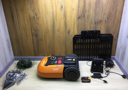 WORX Landroid M500 PLUS WR165E Robotic Lawnmower for up to 500 sqm with Wi-Fi, Bluetooth, I33544 