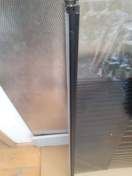 MARWELL BLACK LINES Badewannenaufsatz 125 x 140 cm 3-teilig faltbar I02972