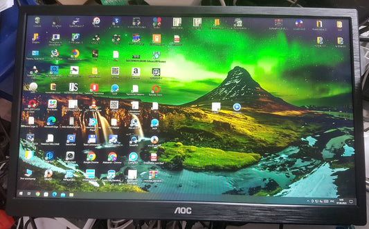 AOC E2270SWN Monitor 21,5" FHD 1920x1080 VGA TN Panel 60Hz 5ms schwarz