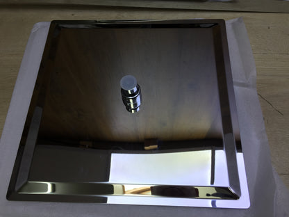 HOMELODY shower system with thermostat and 30x30cm head shower stainless steel, I32310 