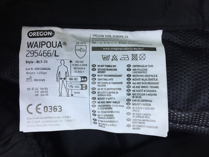 Oregon Waipoua chainsaw cut-resistant trousers, size L, Type A Class 1, I30456 
