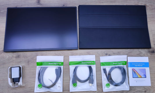 Uperfect Tragbarer Monitor 16" QHD 2560x1600 IPS LCD HDR USB-C HDMI Lautsprecher