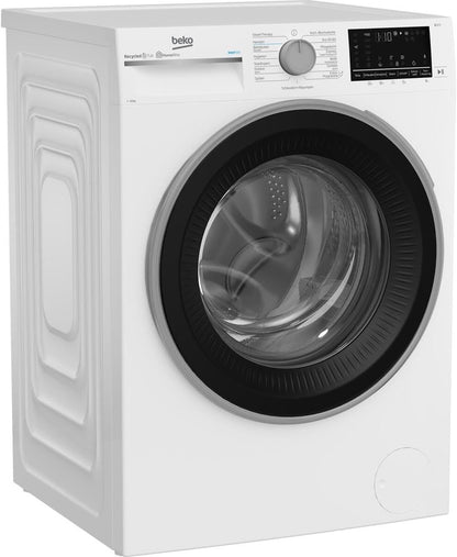 Beko B3WFT510413W Freistehende Waschmaschine 10 kg 1400 U-Min SteamCure AddXtra