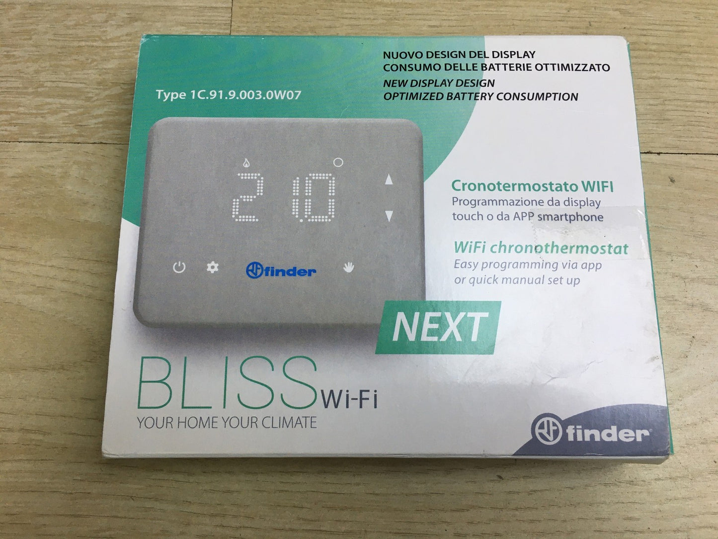 finder Chronothermostat 1C9190030W07, I34021