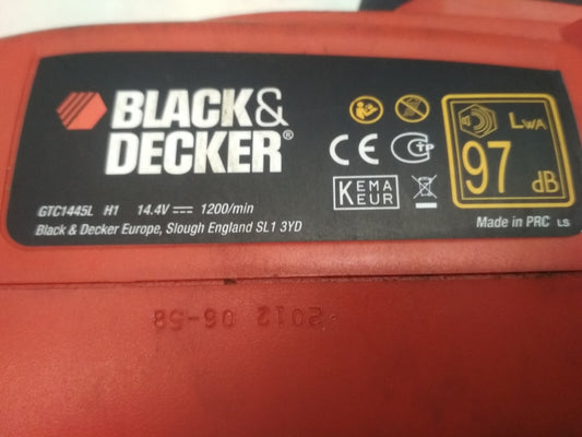 Black+Decker Lithium-Ionen Akku-Heckenschere, GTC1445L, V02906