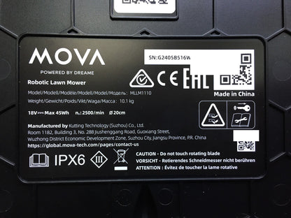 Dreame Mova 600 Mähroboter MLLM1110 für Rasenfläche bis 600 m² I34037