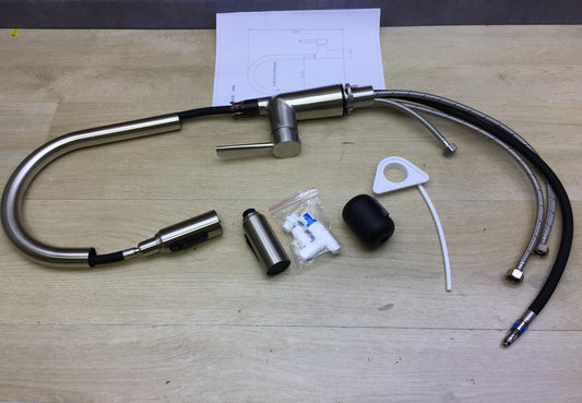 CREA Küchenarmatur ausziehbar, Wasserhahn Küche, I26226