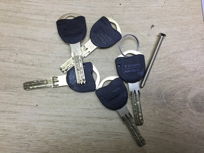 tesa TK100 Schließzylinder Europäisch E12 30 x 60 E15 Nickel, I32022