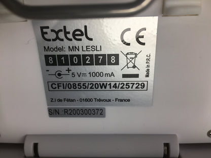 Extel 720278 LESLI Video-Türsprechanlage Funk Komplett-Set Familienhaus, I07454