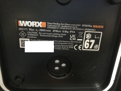 WORX Landroid M700 PLUS WR167E robotic lawnmower for gardens up to 700 sqm, I30513