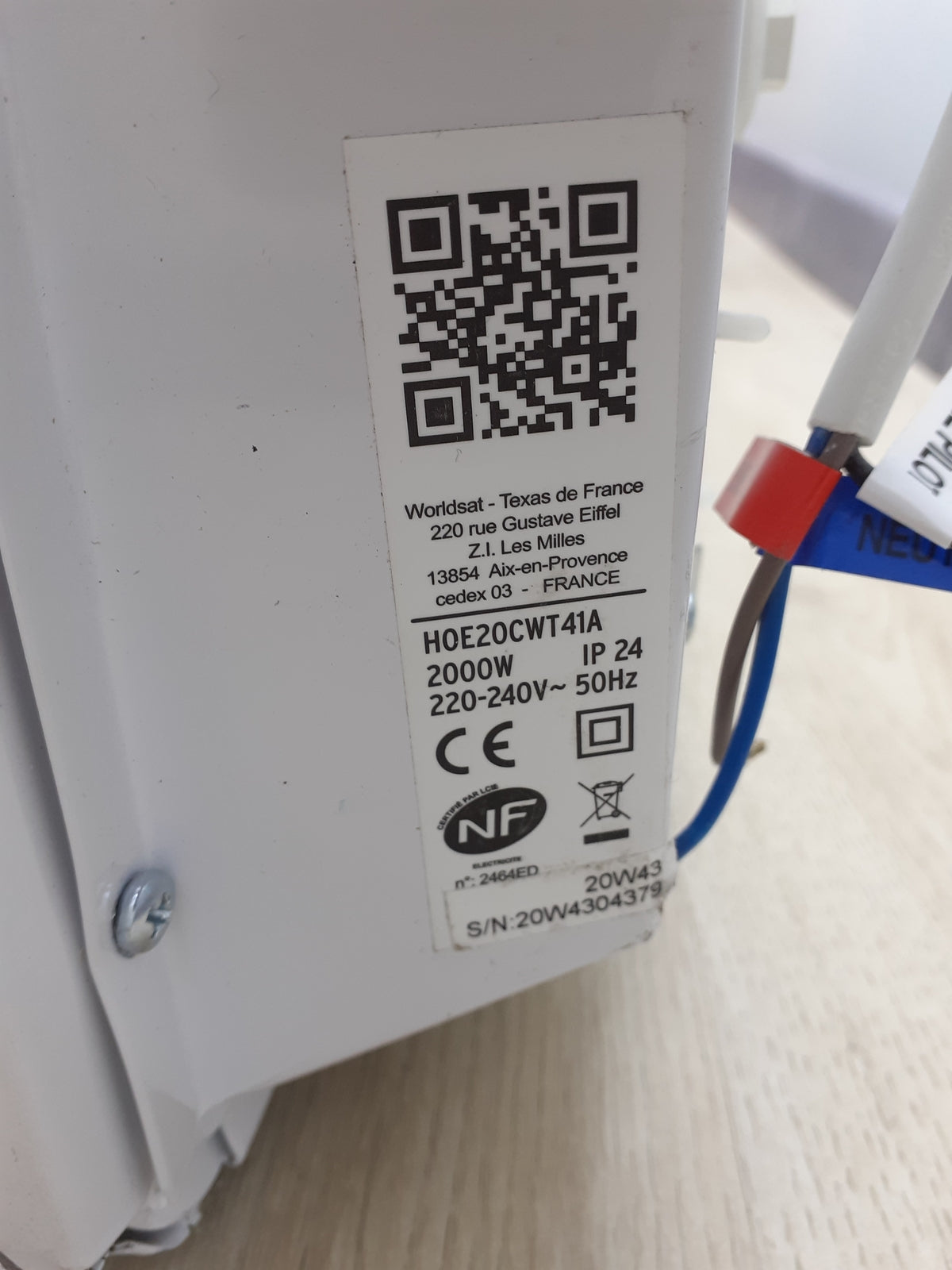 Carrera 051708 Heizkörper HOE20CWT41A, 2000 W, I16713