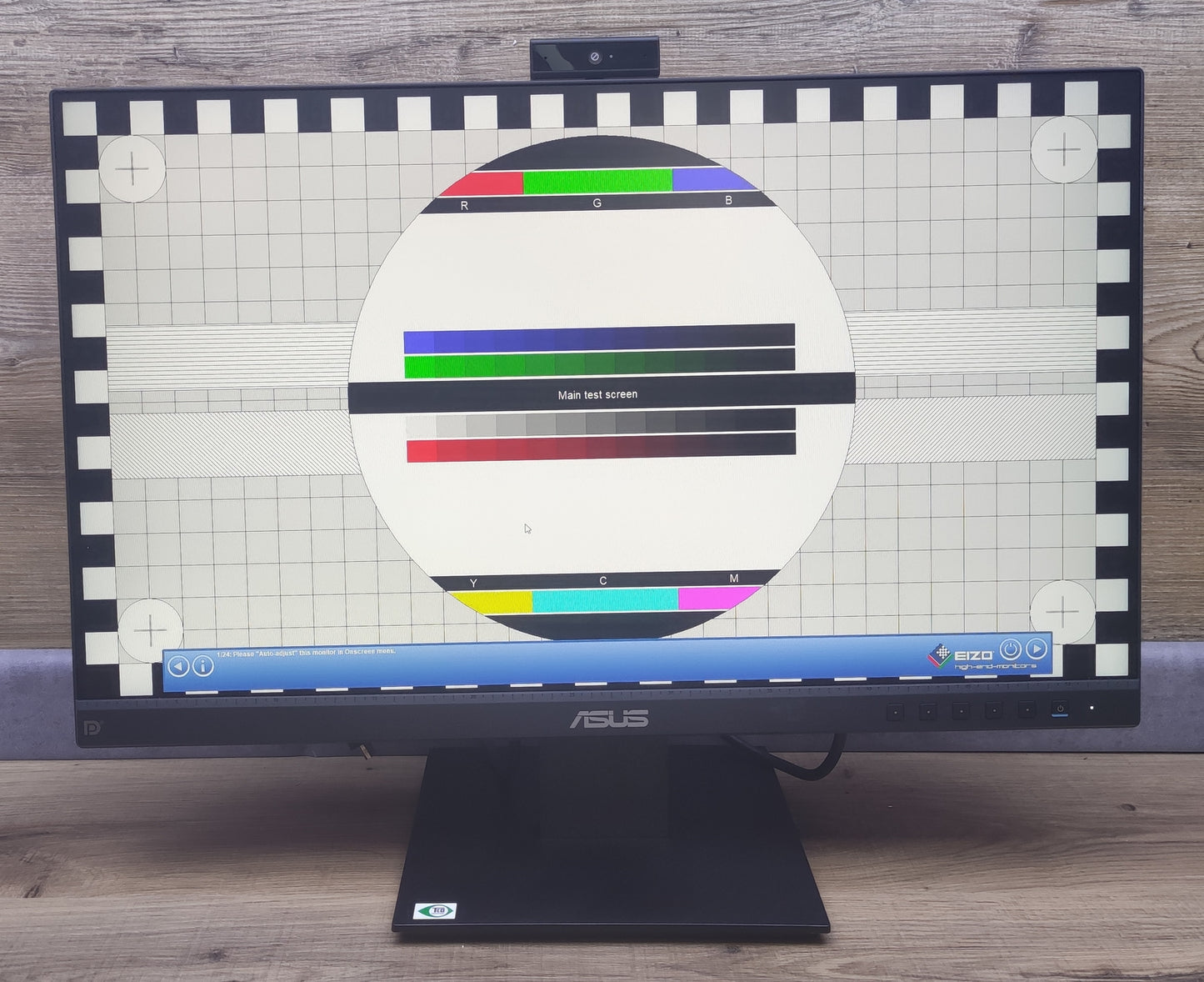 Asus BE24EQK Monitor 23.8" FHD 1920x1080 VGA HDMI DP Webcam Speaker EyeCare 