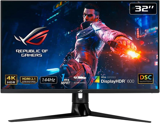 ASUS ROG Swift PG32UQ Gaming 4K Monitor 32" UHD 3840x2160 HDR G-Sync Compatible 