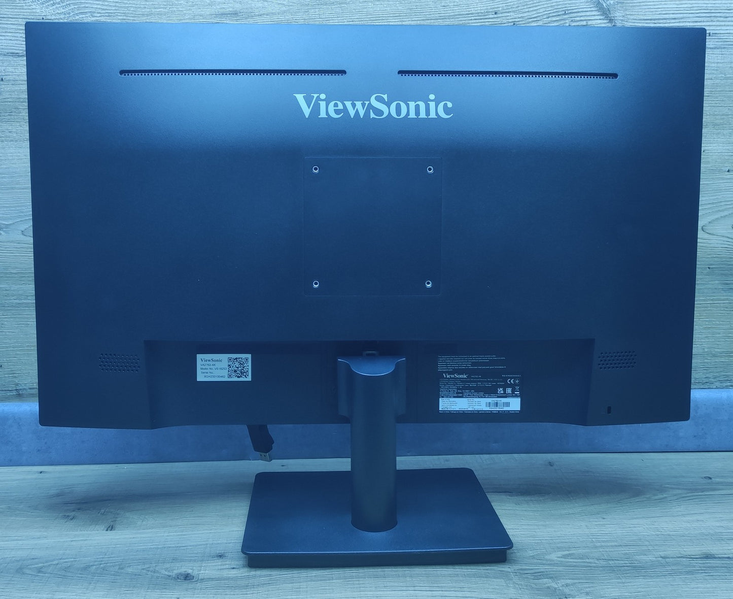 ViewSonic VA2762-4K Monitor 27" UHD 3840x2160 SuperClear IPS HDR10 HDMI DP VESA 