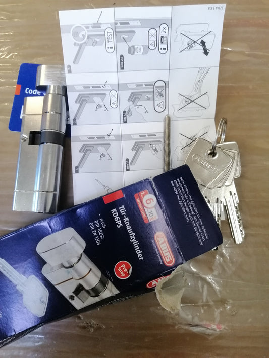 ABUS Knaufzylinder KD6PSN Z50/K30 mm Bkn, vernickelt, I02732