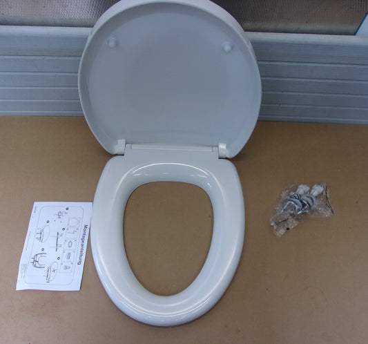 Cornat WC-Sitz "Lacuna", Klassisch weißer Look, Pflegeleichter Duroplast, I03102