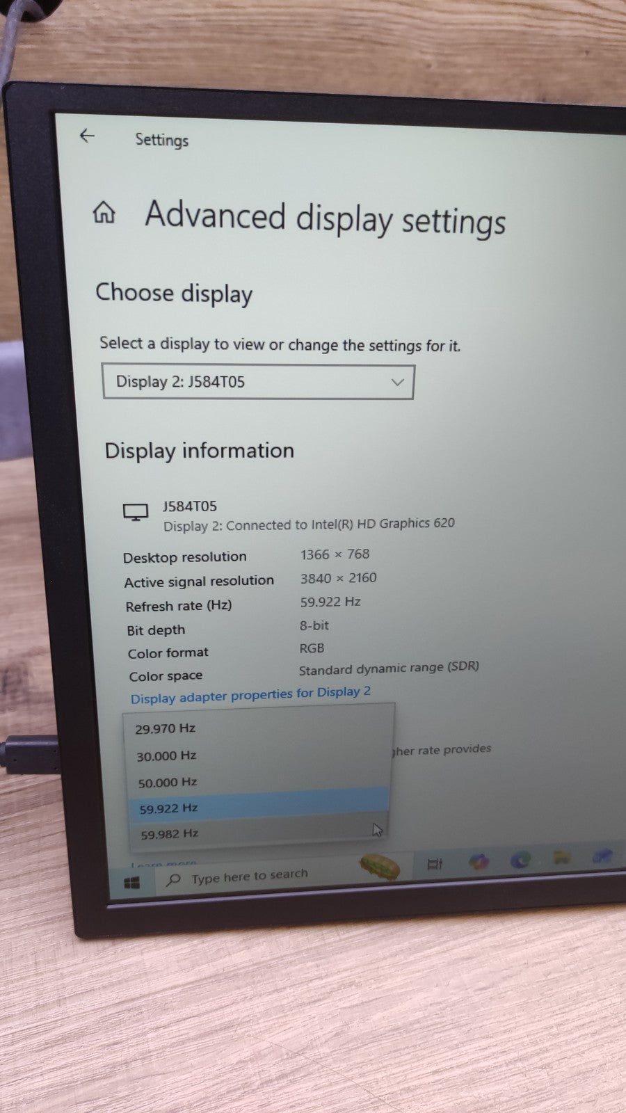 Uperfect Tragbarer 4K Monitor 18.4" QLED UHD 3840x2160 USB-C Mini-HDMI VESA