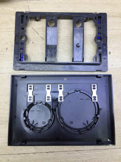 Geberit 115.882.DW.1 actuator plate for 2 flushes, black/matt, I33320