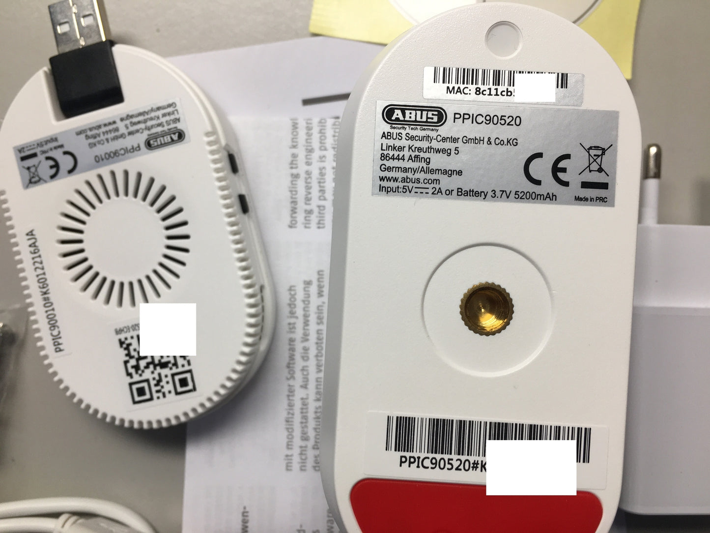 ABUS WLAN PPIC90520 Überwachungskamera mit Basisstation, I16074