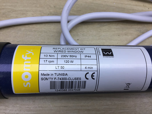 Somfy 1240385 Rollladenmotor Ersatzkit RTS Funk für Fenster, I17679