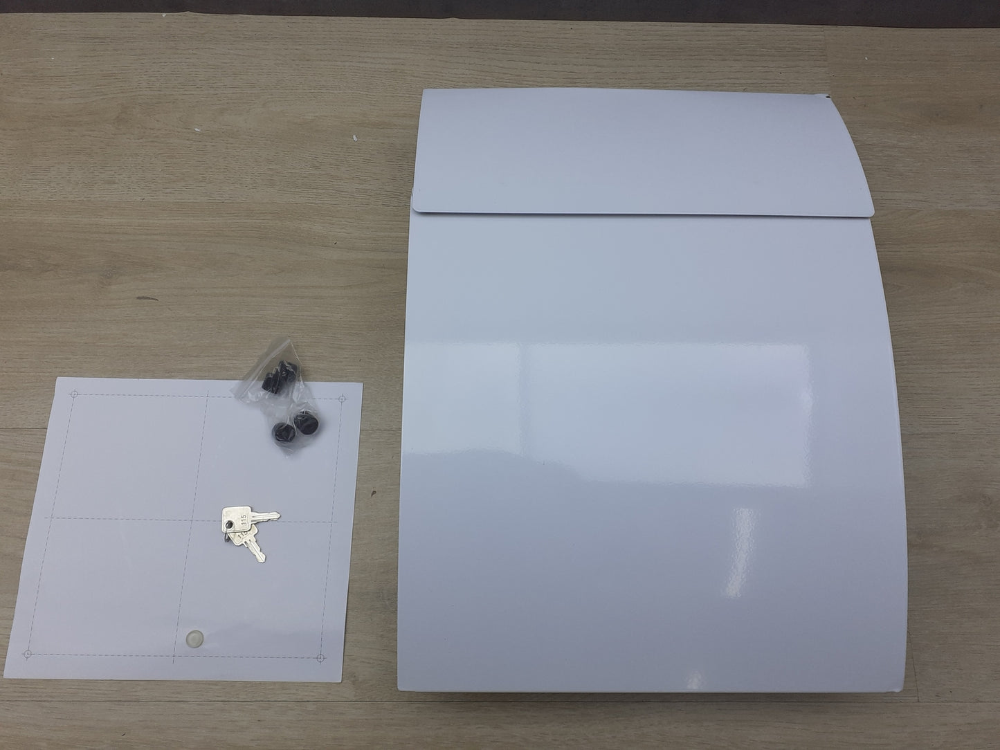 Rottner T05746 Briefkasten Harrow Zylinderschloss mit 2 Schlüssel, Stahl, I17489