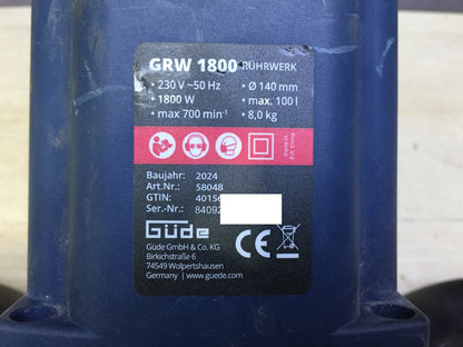 Güde GRW 1800 agitator 1800 W (58048) without 2 agitators, I32805 