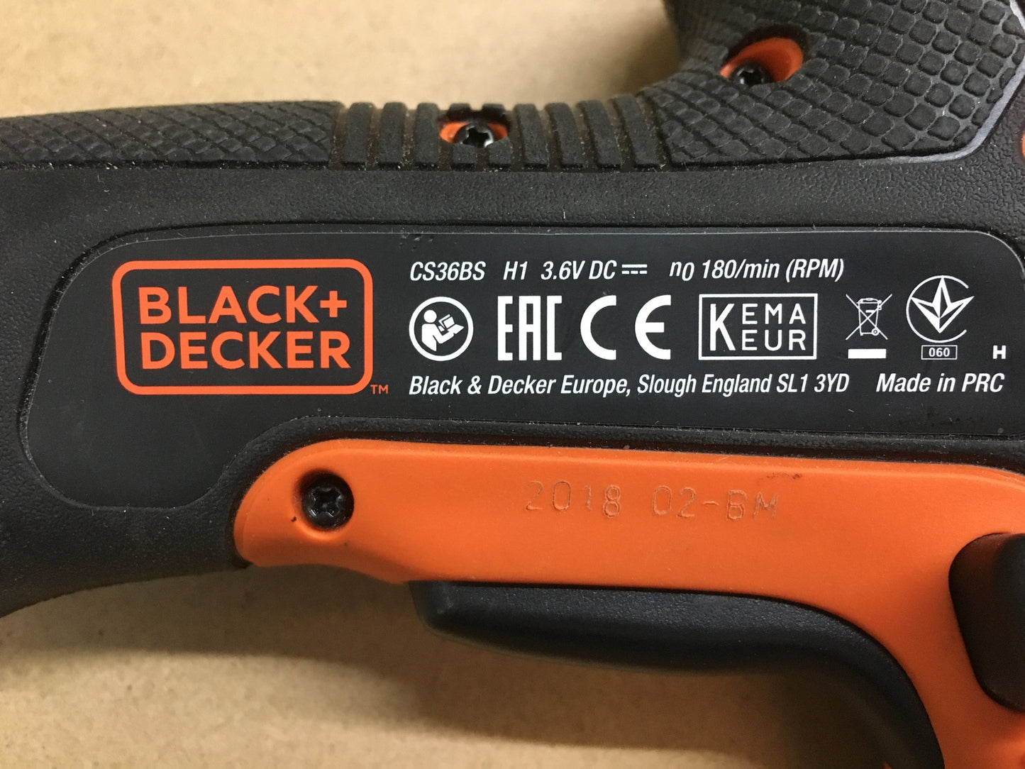 Black & Decker CS36BST-QW Akku-Bohrschrauber 3.6V 1.5 Ah, I29705