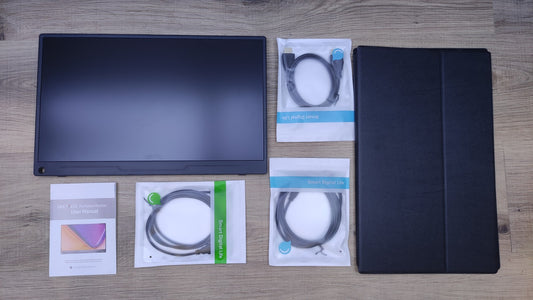 Uperfect Tragbarer USB-C Monitor 15,6" FHD 1920x1080 IPS HDMI USB Typ-C schwarz