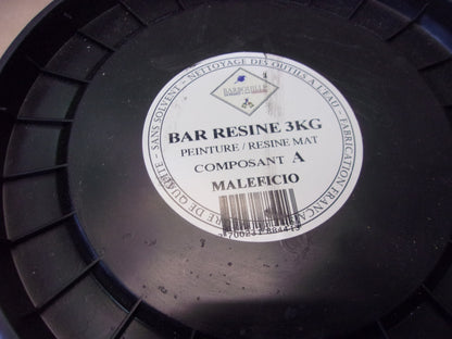 9,66€/kg Maléficio Lack/Epoxidharz 2-Komponenten 3 kg matt Grau & Schwarz