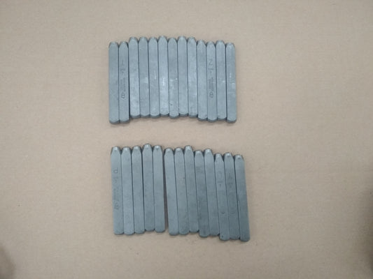 Gravurem AR14404000, 4 mm Schlagbuchstaben, Schlagstempel A-Z, Rechnung V07967