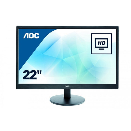 AOC E2270SWN Monitor 21,5" FHD 1920x1080 VGA TN Panel 60Hz 5ms schwarz