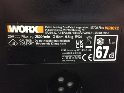 WORX Landroid M700 PLUS WR167E Mähroboter für Gärten bis 700 qm, I32810