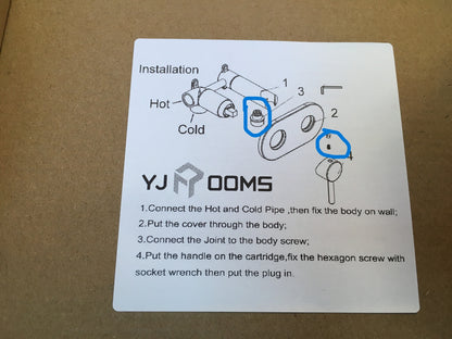 TRUSTMI YJ02196G verdecktes Heiß- und Kalt-Bidet-Sprüh-Set, Handsprüher, I30845