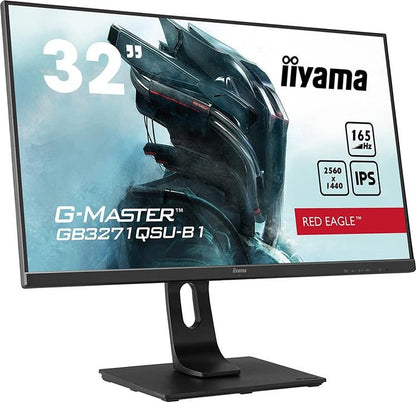 iiyama G-Master GB3271QSU-B1 Red Eagle Monitor 31.5" 2560x1440 FreeSync 165Hz